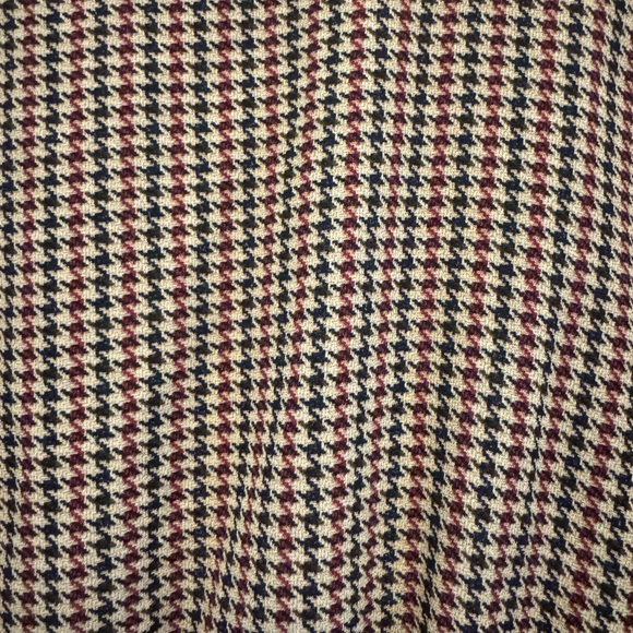 EUC Zara loose peplum top in multicolor houndstooth print. Size small. - Picture 4 of 5